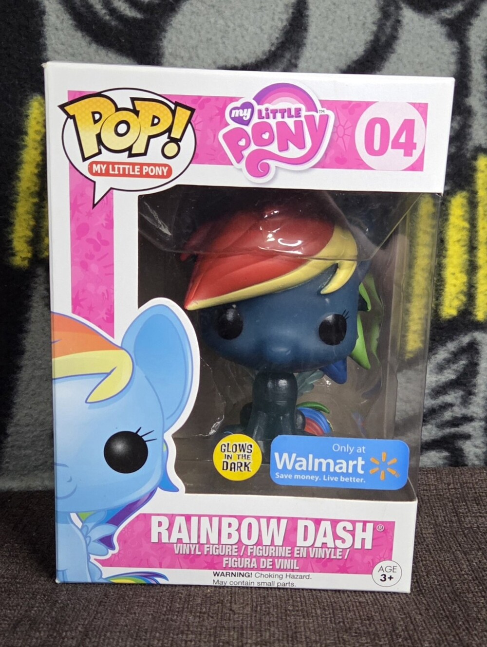 Funko Pop! My Little Pony Rainbow Dash Glow In The Dark Walmart Exclusive
